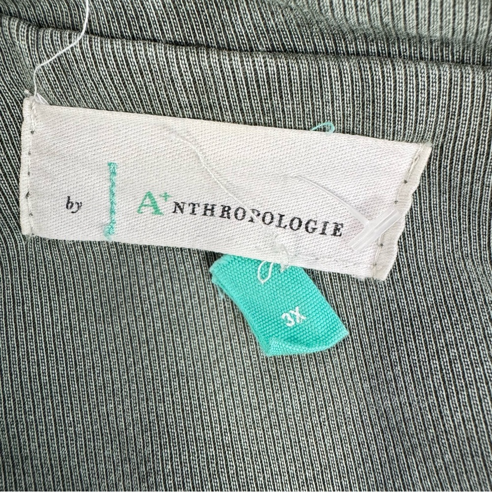 Anthropologie Plus 3X Everyday Belted Moto Jacket Light Green Lined Zip & Button - Picture 10 of 16